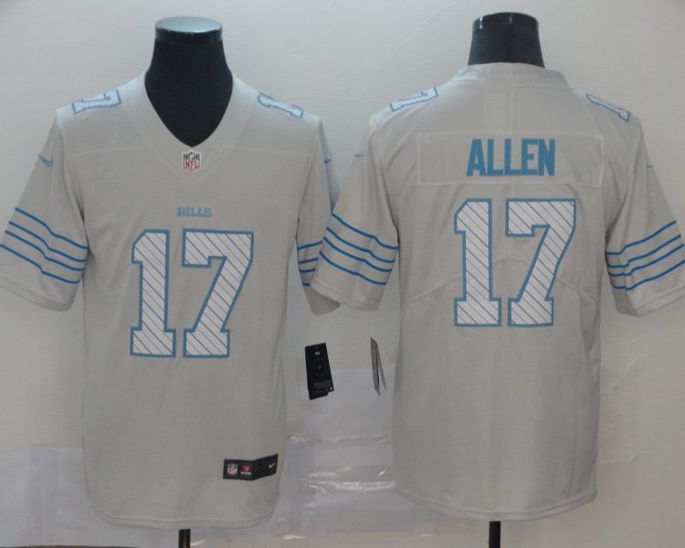 Men's Buffalo Bills Josh Allen #17 White City Edition Jersey