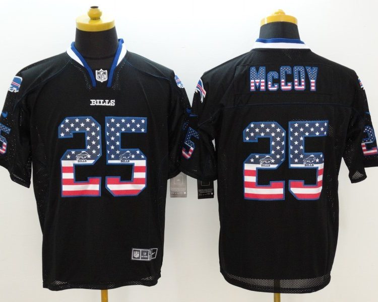 Men's Buffalo Bills LeSean McCoy #25 Black Jersey