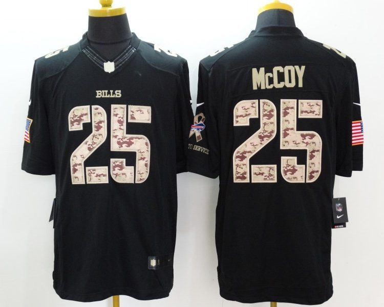 Men's Buffalo Bills LeSean McCoy #25 Black Jersey