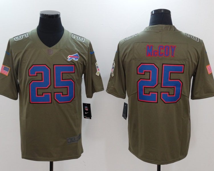 Men's Buffalo Bills LeSean McCoy #25 Brown Jersey
