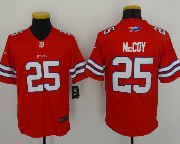 Men's Buffalo Bills LeSean McCoy #25 Red Jersey