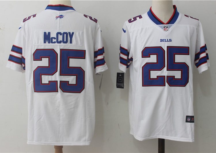 Men's Buffalo Bills LeSean McCoy #25 White Jersey