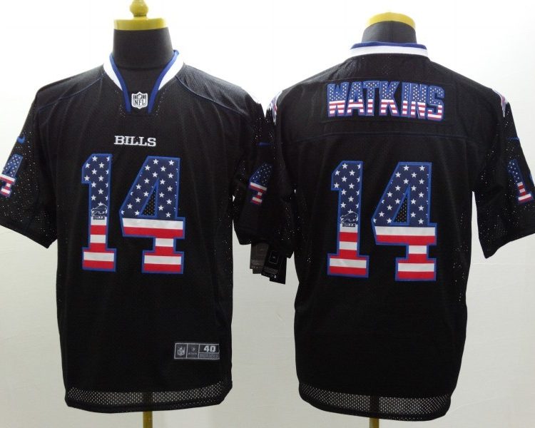 Men's Buffalo Bills Sammy Watkins #14 Black Jersey