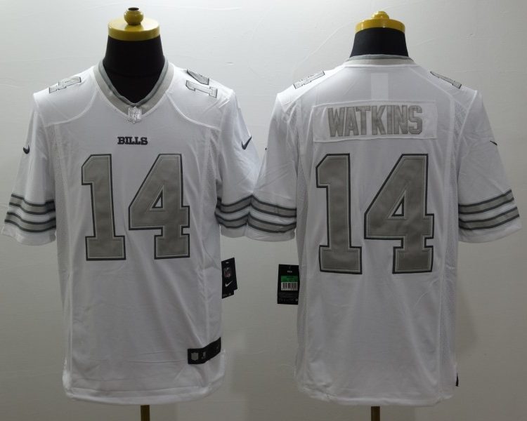 Men's Buffalo Bills Sammy Watkins #14 White Jersey