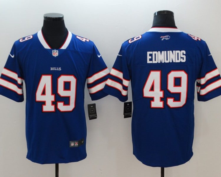 Men's Buffalo Bills Tremaine Edmunds #49 Blue Jersey