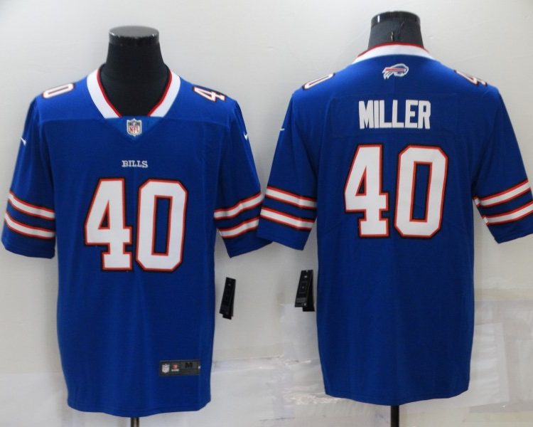 Men's Buffalo Bills Von Miller #40 Blue Jersey