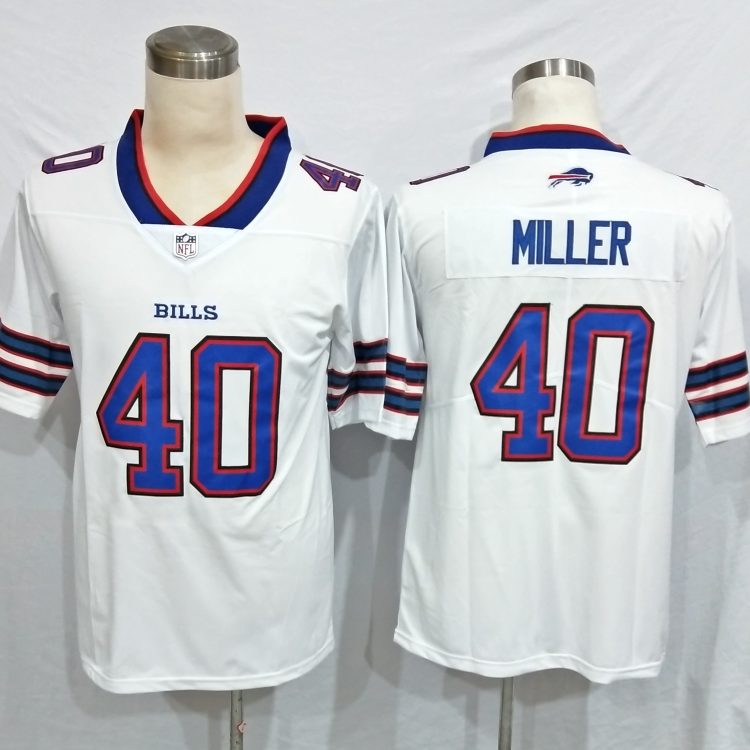 Men's Buffalo Bills Von Miller #40 White Jersey