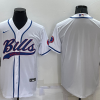 Men's Buffalo Bills White Blank Jersey