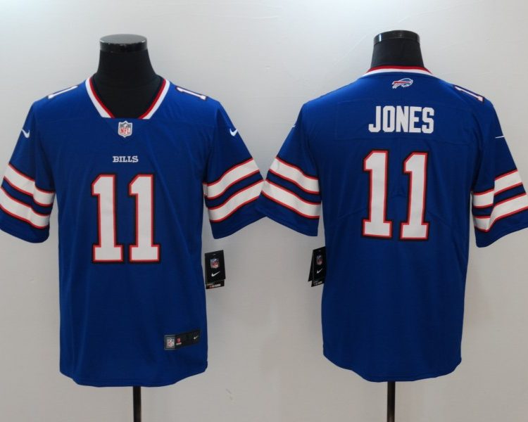 Men's Buffalo Bills Zay Jones #11 Blue Jersey