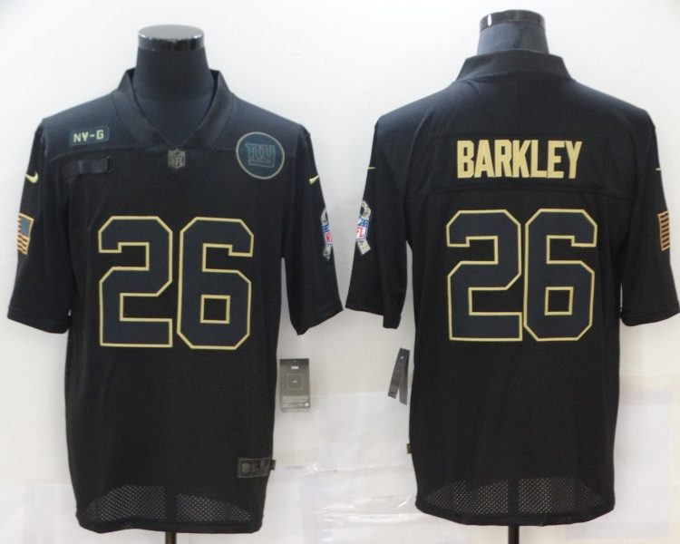 Men's New York Giants #26 Saquon Barkley Black Jersey
