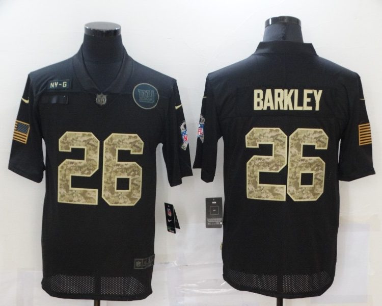 Men's New York Giants #26 Saquon Barkley Black Jersey