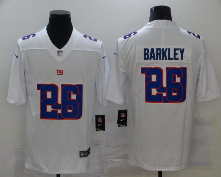 Men's New York Giants #26 Saquon Barkley White Jersey