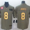 Men's New York Giants Daniel Jones #8 Brown Jersey
