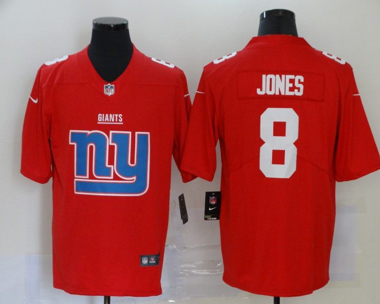 Men's New York Giants Daniel Jones #8 Red Jersey