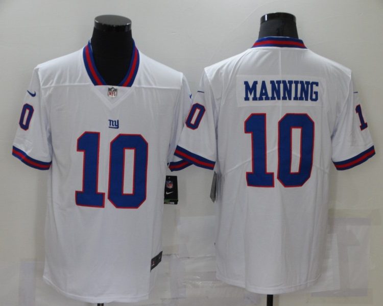 Men's New York Giants Eli Manning #10 White Jersey