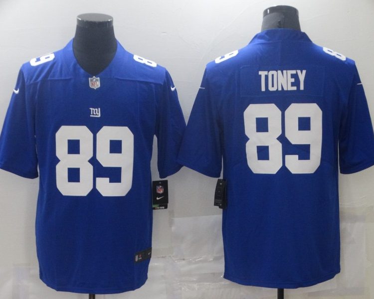 Men's New York Giants Kadarius Toney #89 Blue Jersey