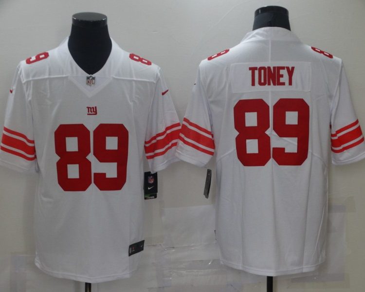 Men's New York Giants Kadarius Toney #89 White Jersey
