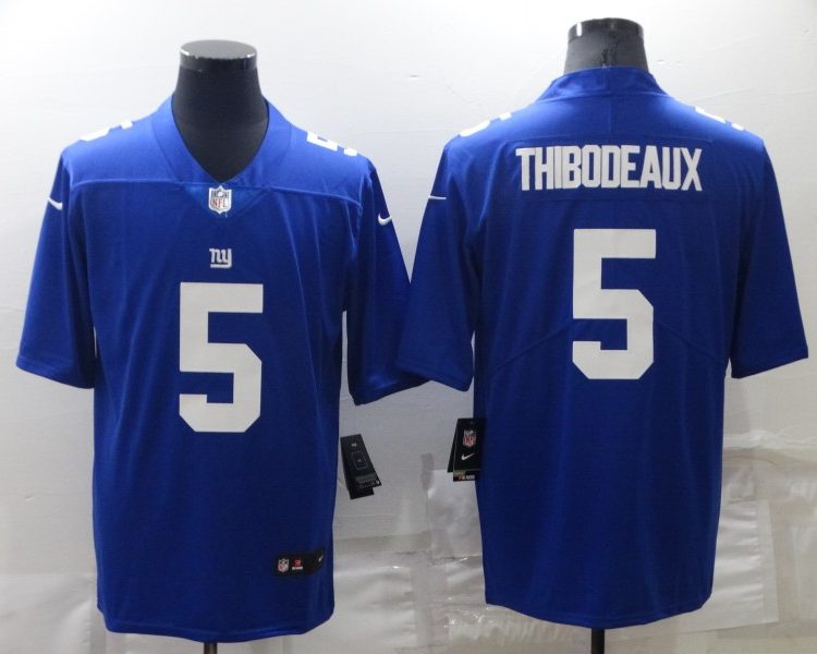 Men's New York Giants Kayvon Thibodeaux #5 Blue Jersey