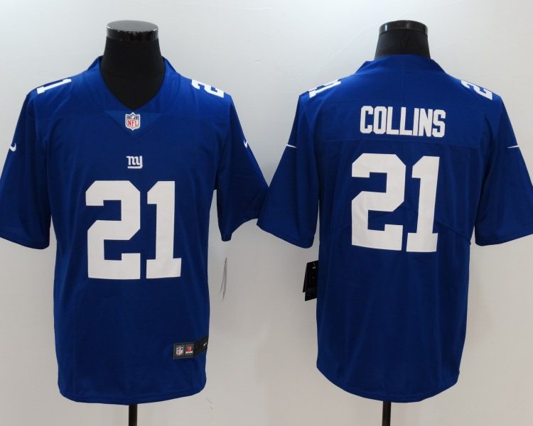 Men's New York Giants Landon Collins #21 Blue Jersey