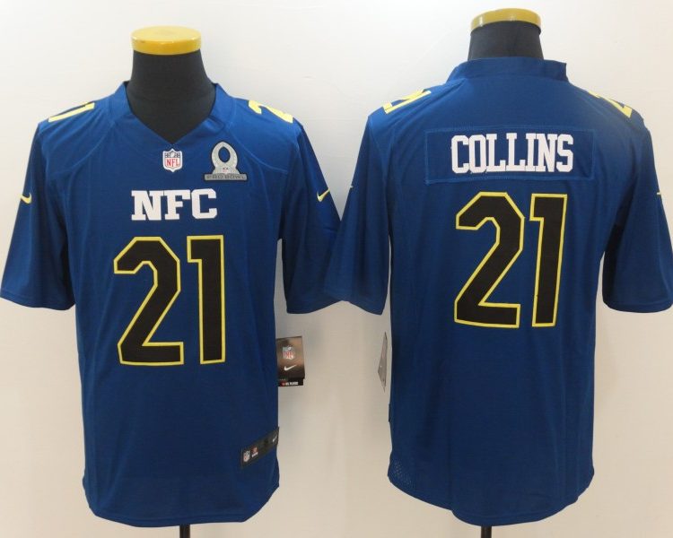 Men's New York Giants Landon Collins #21 Blue Jersey