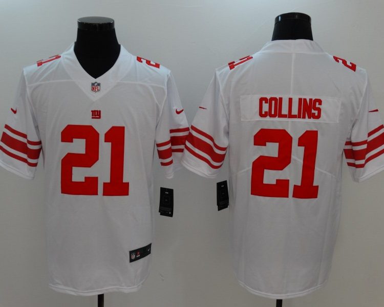 Men's New York Giants Landon Collins #21 White Jersey