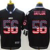 Men's New York Giants Lawrence Taylor #56 Black Jersey