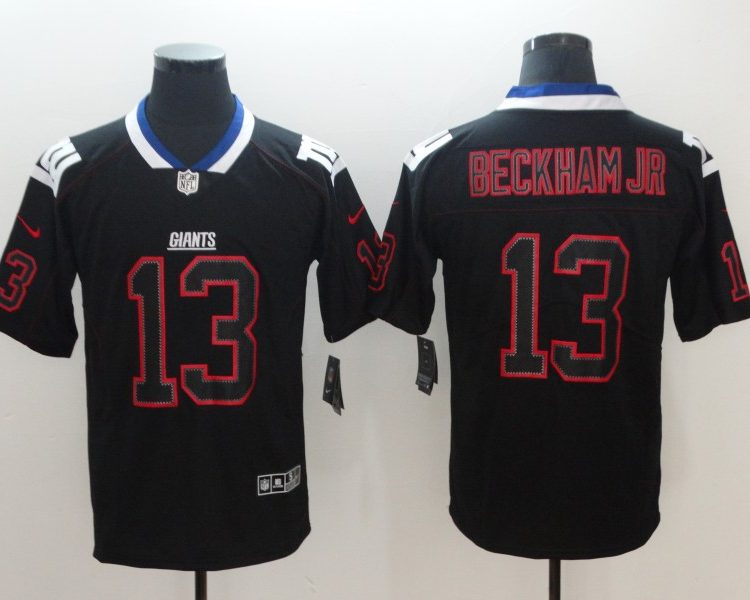Men's New York Giants Odell Beckham Jr. #13 Black Alternate Jersey