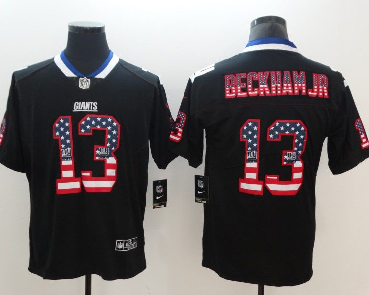 Men's New York Giants Odell Beckham Jr. #13 Black Jersey