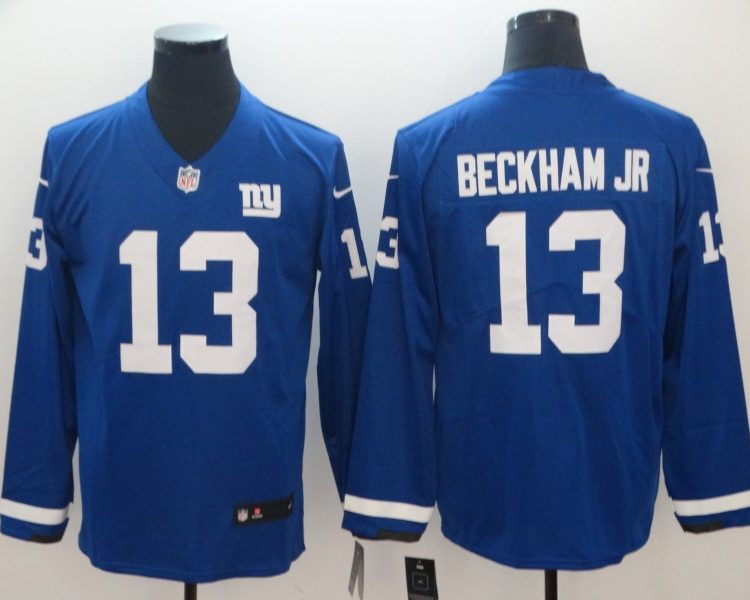 Men's New York Giants Odell Beckham Jr. #13 Blue Jersey