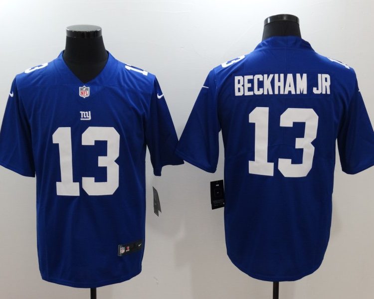 Men's New York Giants Odell Beckham Jr. #13 Blue Jersey
