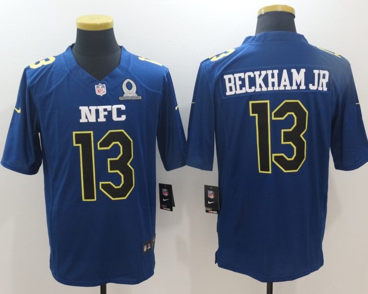 Men's New York Giants Odell Beckham Jr. #13 Blue Jersey