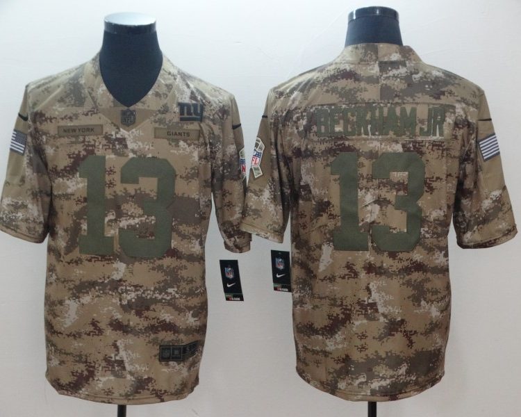 Men's New York Giants Odell Beckham Jr. #13 Camouflage Jersey
