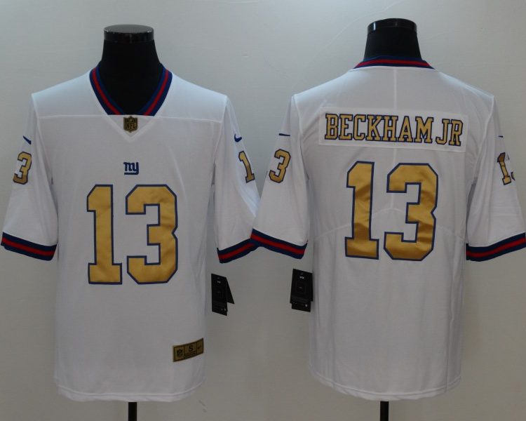 Men's New York Giants Odell Beckham Jr. #13 White Jersey