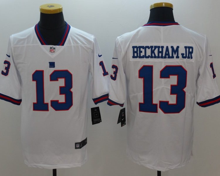 Men's New York Giants Odell Beckham Jr. #13 White Jersey