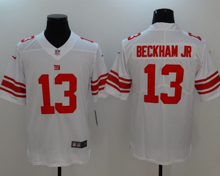 Men's New York Giants Odell Beckham Jr. #13 White Jersey