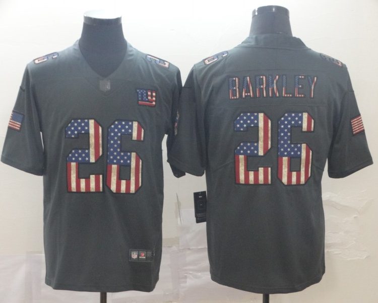 Men's New York Giants Saquon Barkley #26 Black Alternate Jersey