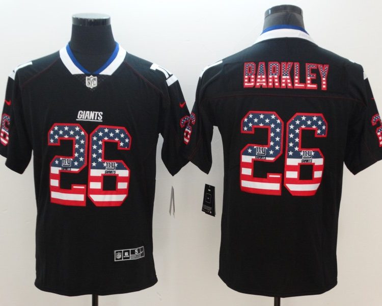 Men's New York Giants Saquon Barkley #26 Black Jersey
