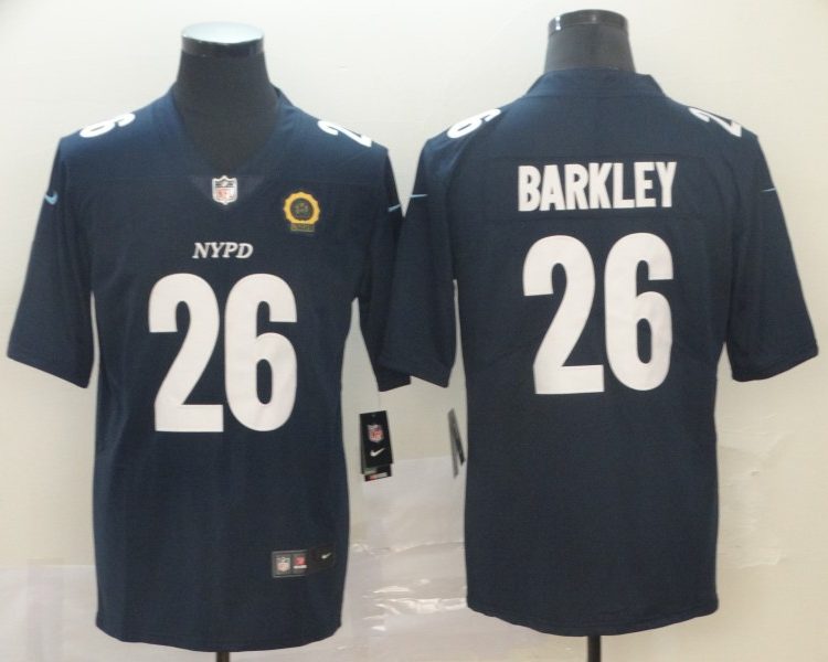 Men's New York Giants Saquon Barkley #26 Navy City Edition Jersey