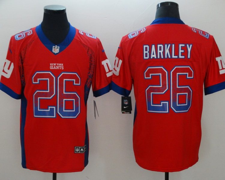 Men's New York Giants Saquon Barkley #26 Red Jersey