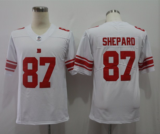 Men's New York Giants Sterling Shepard #87 White Jersey