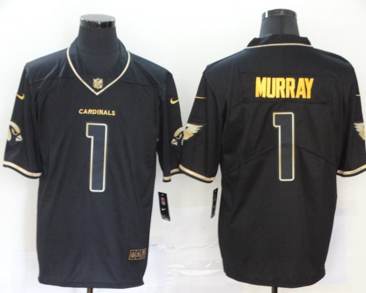 Men's Arizona Cardinals #1 Kyler Murray Black Jersey