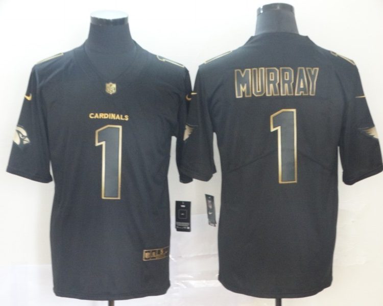 Men's Arizona Cardinals #1 Kyler Murray Black Jersey