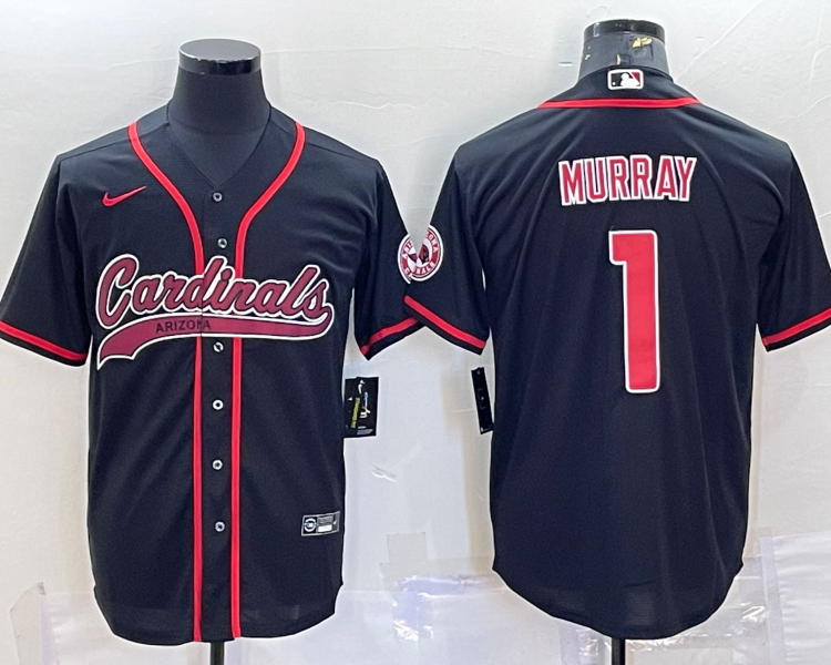 Men's Arizona Cardinals Black Blank Jersey