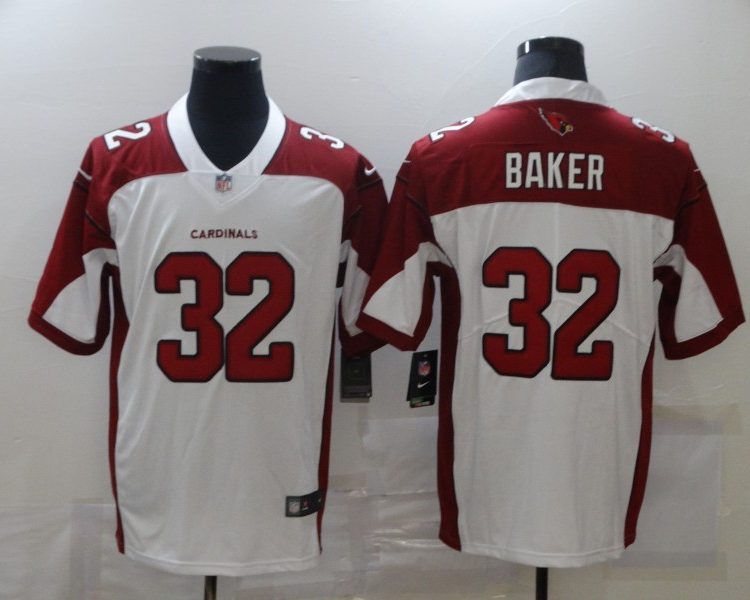 Men's Arizona Cardinals Budda Baker #32 White Jersey