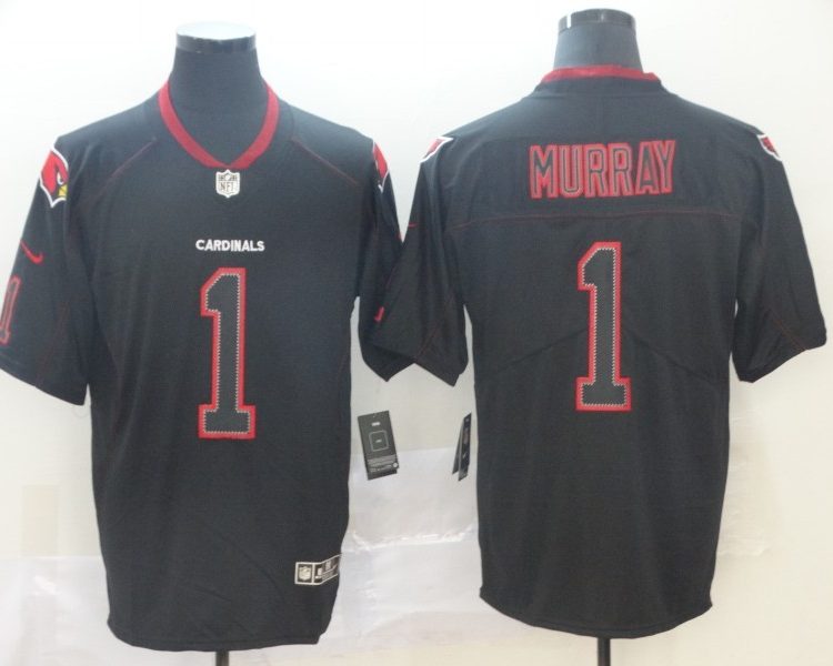 Men's Arizona Cardinals Kyler Murray #1 Black Authentic Jersey
