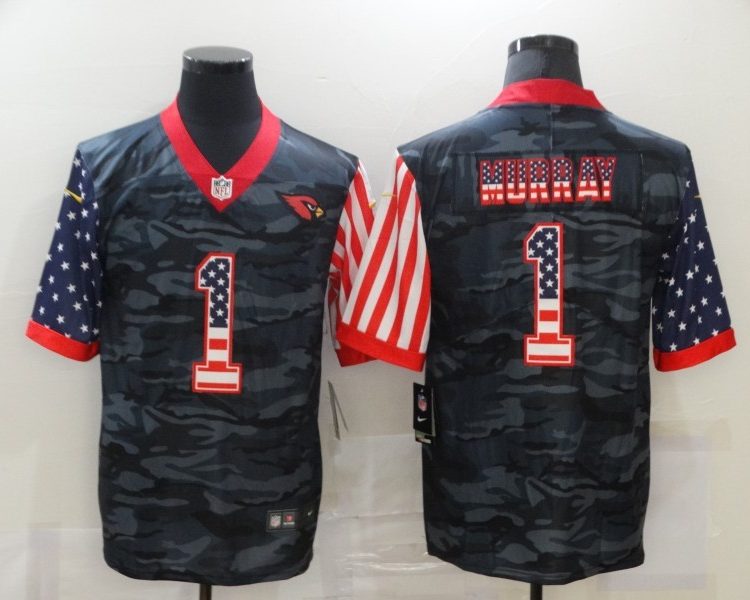 Men's Arizona Cardinals Kyler Murray #1 Gray Camouflage Jersey