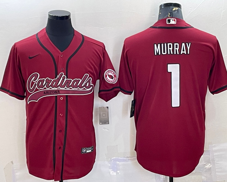 Men's Arizona Cardinals Kyler Murray #1 Red Jersey Joint Edition