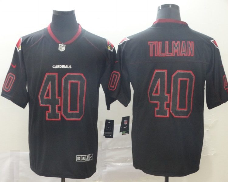 Men's Arizona Cardinals Pat Tillman #40 Black Alternate Jersey