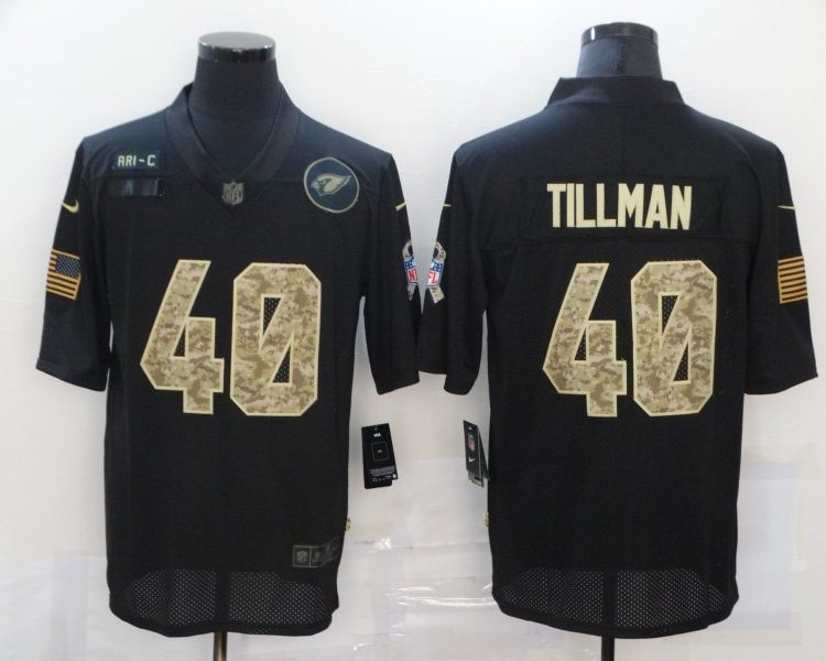 Men's Arizona Cardinals Pat Tillman #40 Black Jersey