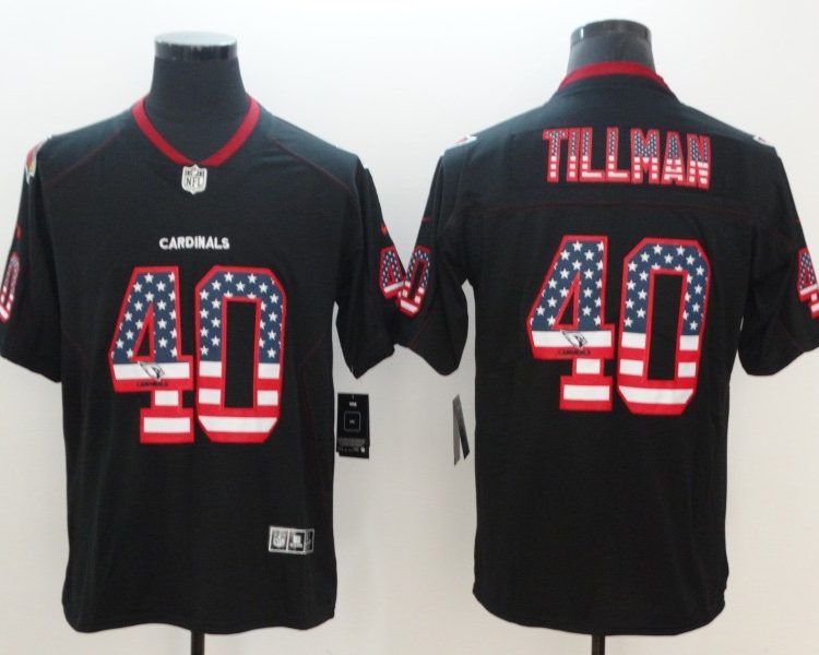 Men's Arizona Cardinals Pat Tillman #40 Black Jersey